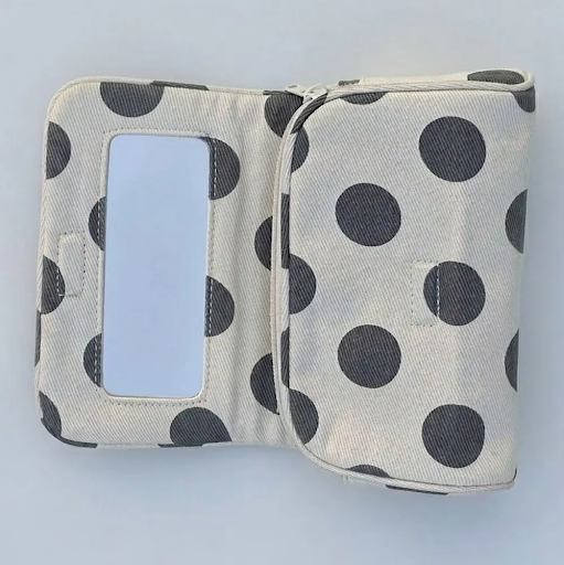 Polka Dot Portable Makeup Bag