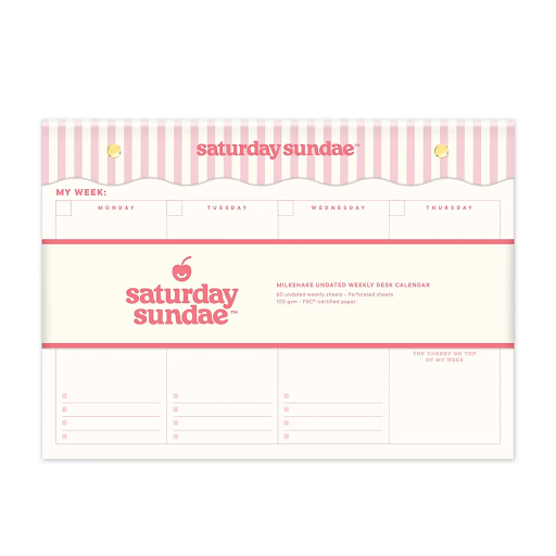 Undated Weekly Desk Pad